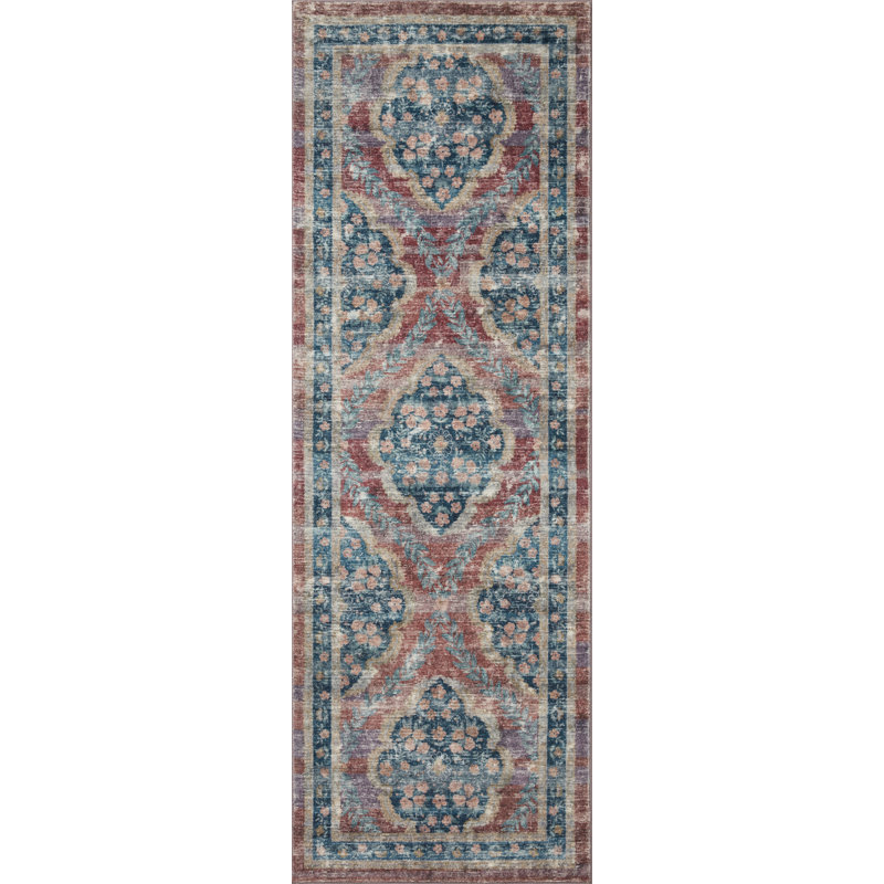 Rifle Paper Co. x Loloi Courtyard CloudPile, Tapis de couloir 2 pi 6 po x 7 pi 6 po