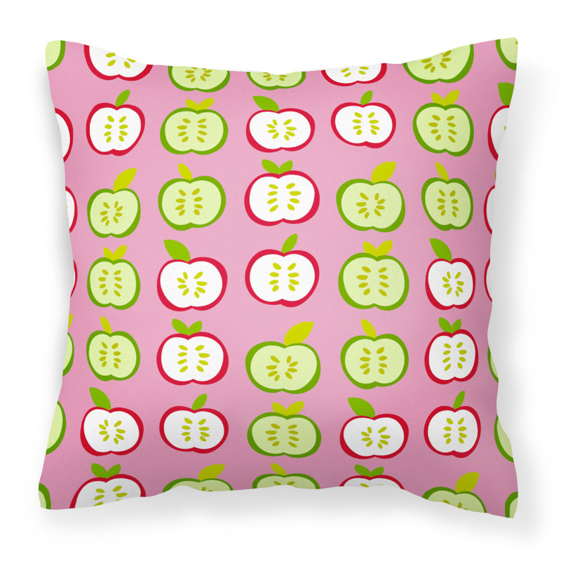 Coussin décoratif intérieur/extérieur apples, 18 po x 18 po