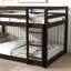 Lit superposé simple au-dessus d'un lit simple en bois massif et en bois d'hévéa massif avec échelle, plateformes supérieure et inférieure fabriquées avec des lattes renforcées-1914358761