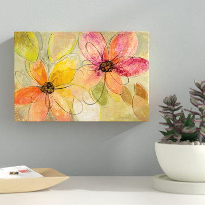 « néon floral », reproduction d’art sur toile tendue
