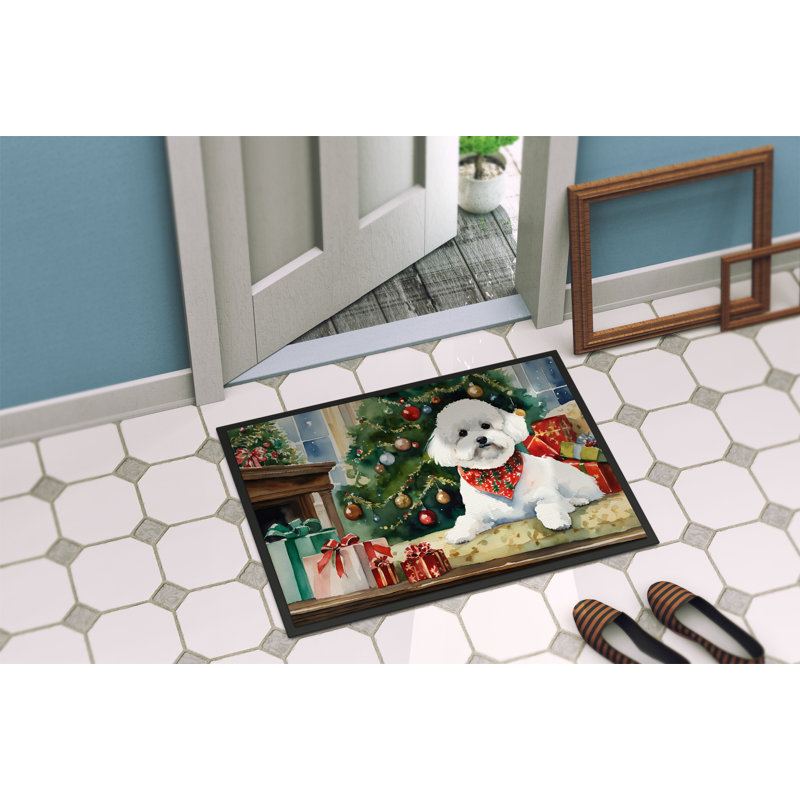 Jazira Non-Slip Christmas Indoor Doormat, 24" W x 36" L