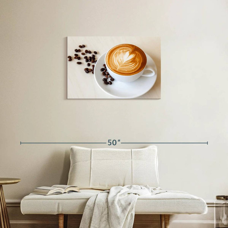 Yarlin Heart On Coffee, 20" H x 30" W