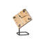 Analog Mechanical Tabletop Clock in Brown/Black