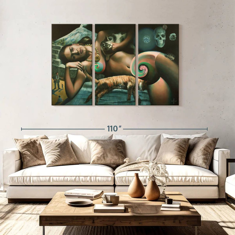 Leisha Frida Kahlo 2020, H 48 po x l 74 po