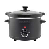 Taco Tuesday 2-Quart Fiesta Slow Cooker With Tempered Glass Lid, Cool-Touch  Handles, Removable Round Ceramic Pot & Reviews