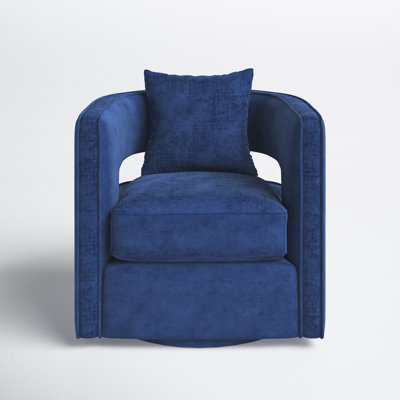 Jolia Upholstered Swivel Barrel Chair