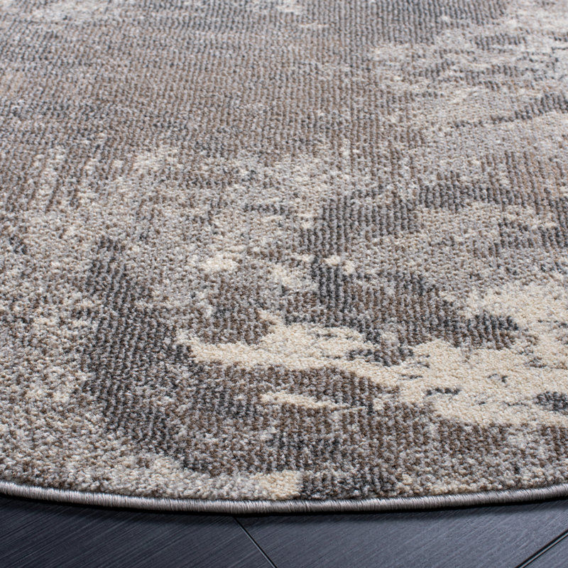 Tapis Waxhaw Performance Abstract, Rectangle 5 pi 3 po x 7 pi 6 po