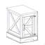Table de bout Farmhouse Table de chevet rectangulaire avec porte de grange et tablette de rangement réglable, table d'appoint rustique pour salon, chambre à coucher-517837066