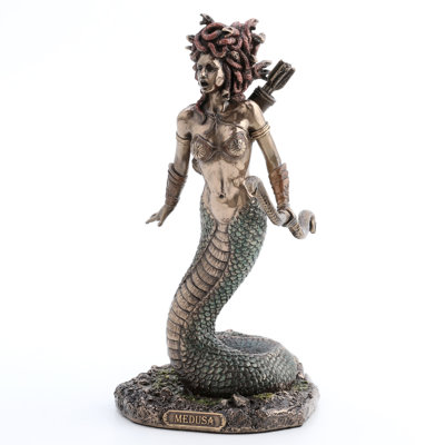 8.27 in H Medusa, Poly Resin