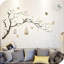Autocollants muraux, amovible bricolage romantique fleurs de cerisier murales peler et coller 3D autocollants d'art mural décor à la maison chambre à coucher chambre de bébé salon