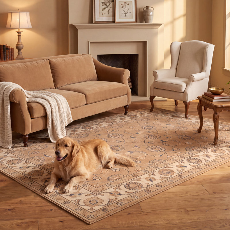 Tapis Linen2 traditionnel surteint uni orange crème doré antidérapant à poils courts, lavable, pour l'intérieur et l'extérieur, adapté aux animaux de compagnie, salon, chambre, salle à manger, entrée, couloir, bureau