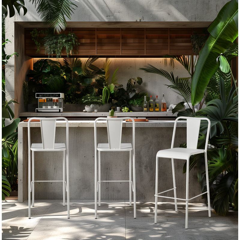 Tabouret de bar 29,5 po Celtsy, Blanc
