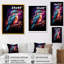 «Blue Humminbird Twilight - Colibri», art mural-1881004203-1881004202