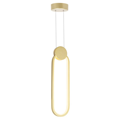 LED Pendant Light - Modern, Integrated Dimmable Lighting, Kitchen Island & Dining Room Fixture