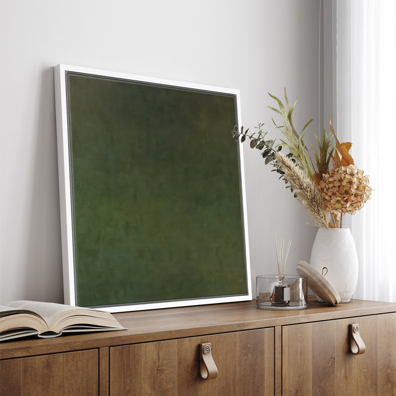Reproduction d'art encadrée sur toile encadrée pour décoration de salon, H 16,8 po x l 16,8 po, Blanc