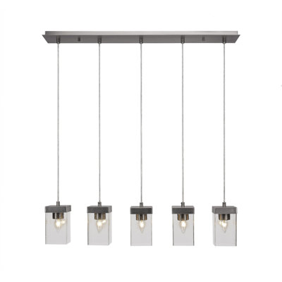 Luminaire suspendu linéaire 5 lumières Nouvelle