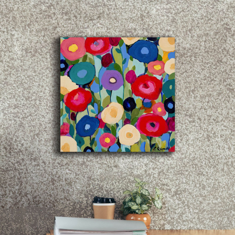 «Summer Solstice» sur toile par Carrie Schmitt, H 18 po x l 18 po x P 0,75 po