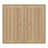 Wall-Mounted Bathroom Cabinet, Double-Door Medicine Cabinet with Vertical Grooved Design,Wall-Mounted Storage Cabinet for Bathrooms, Restrooms, and Hallways (Oak )