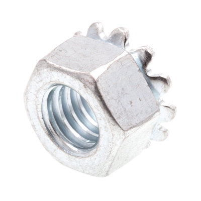 K-Lock Nuts With External Tooth Washer, 5/16 in.-18, Zinc Plated Steel (50 Pack)