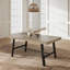 Table de salle à manger rectangulaire pour la cuisine, 55 po, 2 à 4 places, structure en métal, utilisation en appartement-519833270