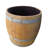 Wood Barrel Planter