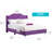 Transitional Purple Upholstered Bed-561524632