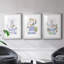 «Sketchy Bath I», ensemble de 3 cadres photo-1803599399-1803599402