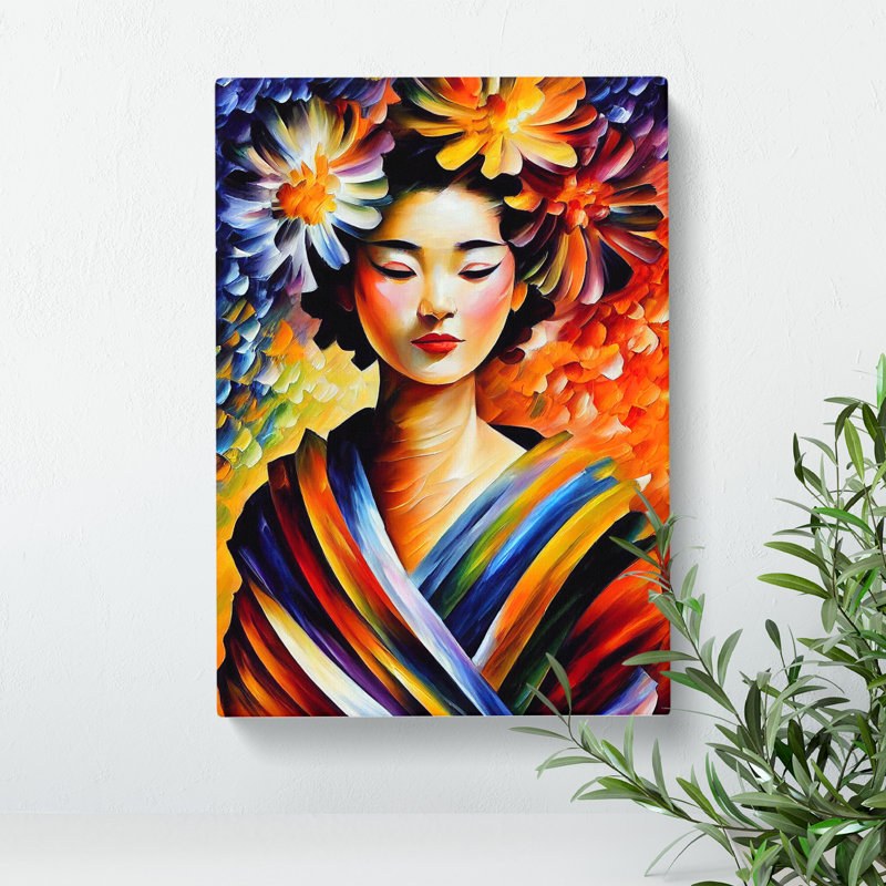 Portrait Of A Geisha No.8 - Wrapped Canvas, 76cm H x 50cm W x 3cm D