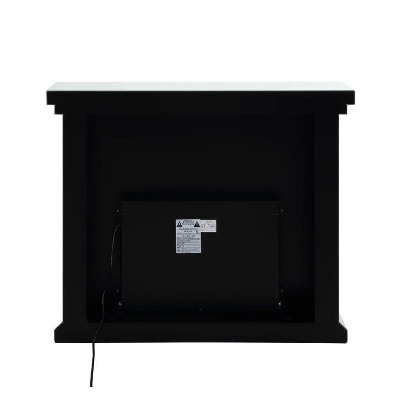 Casmere 80cm Mirrored Glass Electric Fireplace Crushed Diamond Home Decor
