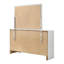 Commode 7 tiroirs avec miroir blanc-620421467