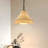 1-light Handwoven Rattan Cone Pendant