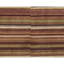 Gabbeh Wool Striped Area Rug in Orange/Dark Brown/Green/Beige-124928111
