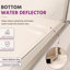 Porte de douche pivotante en verre trempé sans cadre de 5/16 po GV / C, verre ouvert sans cadre de 44 po à 48 po, nickel brossé