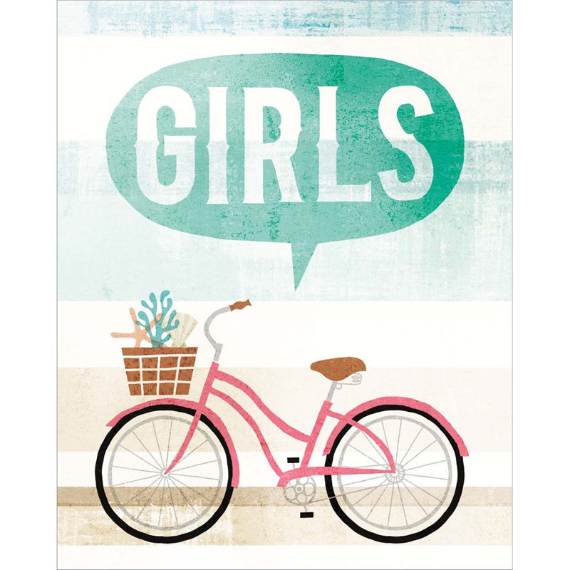 «Beach Cruiser Girls II» par Michael Mullan, art mural sur toile
