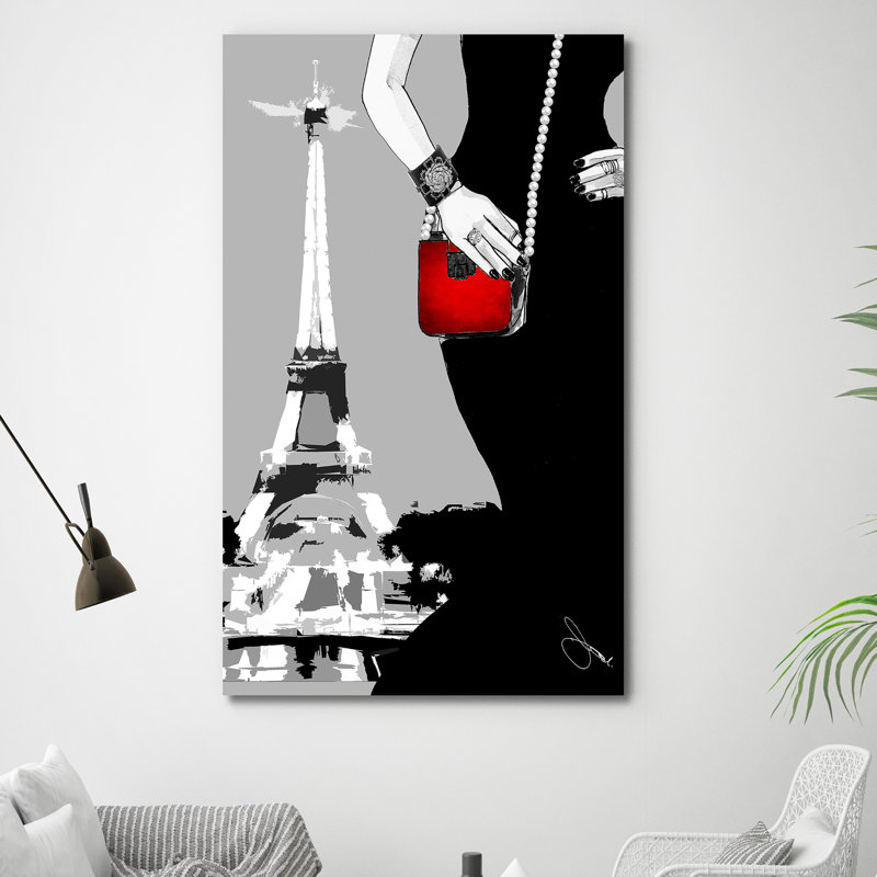 " Paris Nights ", 60" H x 36" W x 1.5" D, Wrapped Canvas