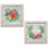 «Floral Décor Colorful Bird of Paradise, Hibiscus, and Pansy Flower Ring and Bouquet» par Paul Brent - ensemble de 2 impressions
