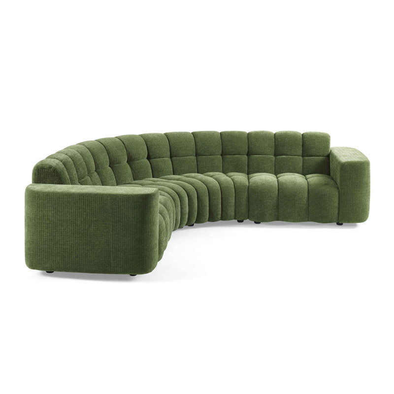 Canapé modulaire JoyS, Chenille verte