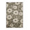 Machine Washable Botanical Brown Area Rug