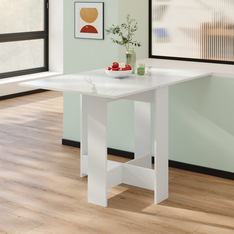 Dining Table, White, 73cm H x 120cm W x 76cm D
