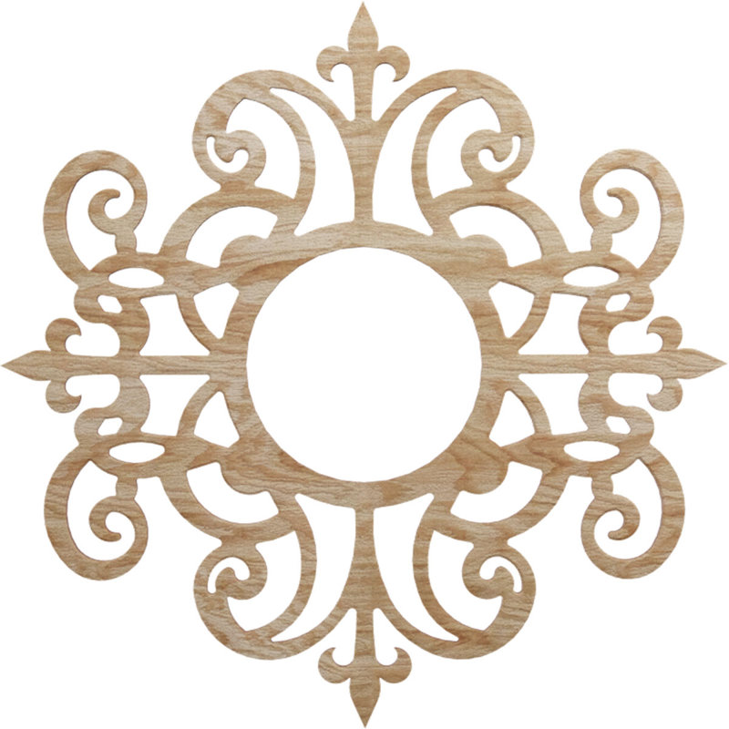 Médaillon de plafond 26 pi x 26 1/2 po x 8 1/2 po x P 3/8 po Dijon, Chêne rouge, H 24 po x l 24 po x P 0,25 po