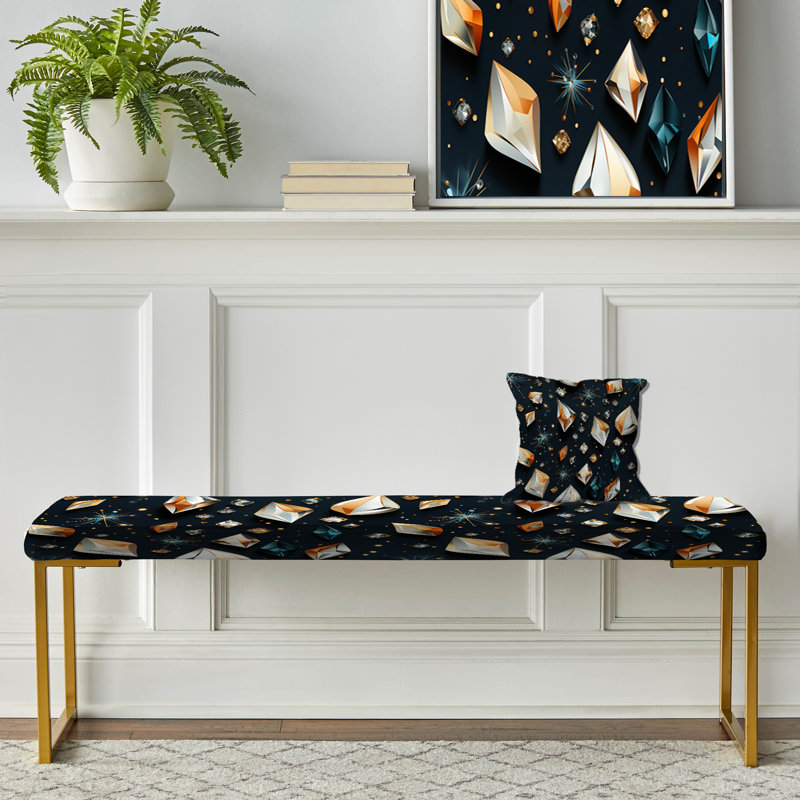 Crystal Crystal Glamour Opulence - Banc rembourré Glam Gold