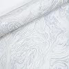 SOPHIE LAURENCE Wallpaper White Silver Marble Glitter Effect 10.05 X 0.53M Vinyl Roll