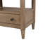 Table de chevet ouverte finition sable avec 2 tiroirs