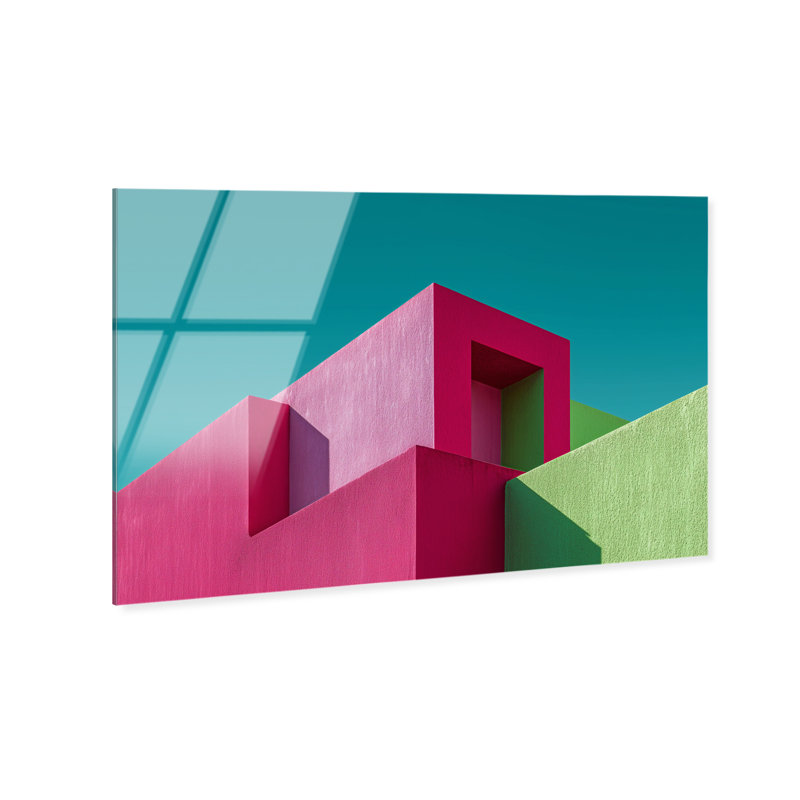 Aquamarine Angle II Print by Oliver Gal, 36"H x 24"W, High-Gloss Acrylic Print