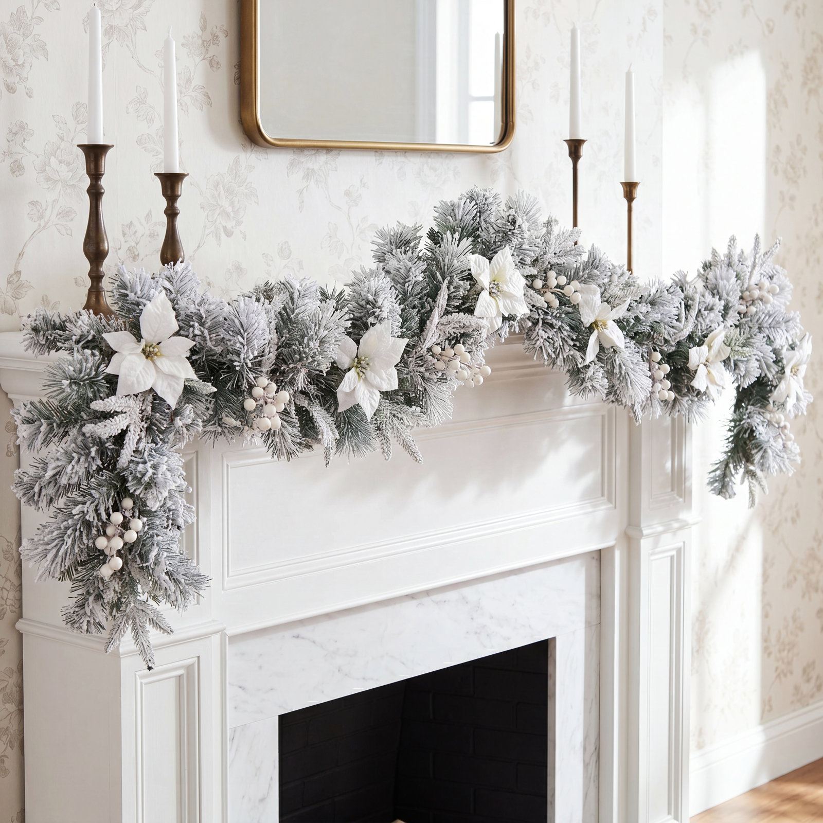 72'' in. Lighted Faux Garland