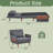 Sofa Bed with Solid Wood Arms and Legs in Cotton Linen, 3-Position Adjustable Back-1547610069-1545192866-1545192868