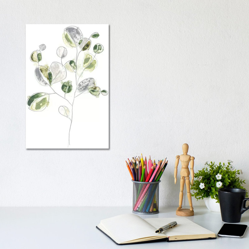 Sea Greens II by June Erica Vess - Wrapped Canvas Painting, 20.32 cm H x 30.48 cm W