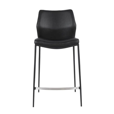 Tabouret en cuir Curve