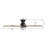 52 Inches Black Flush-Mount DC Motor Ceiling Fan with Light, Remote Control-1554805177-1554805176