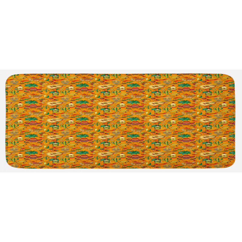 Tapis de cuisine mexicain